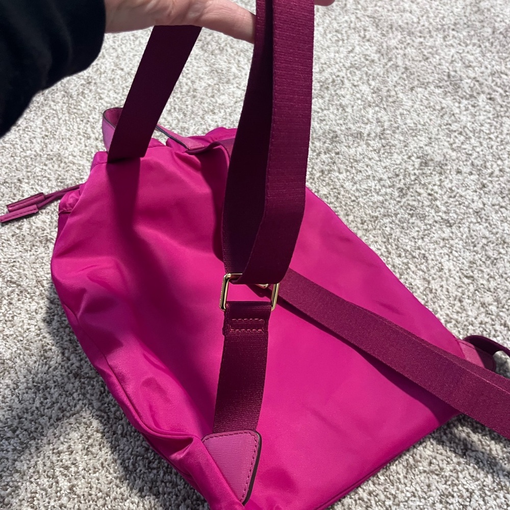 Marc Jacobs Nylon Drawstring Backpack Pink Fuchsi… - image 7